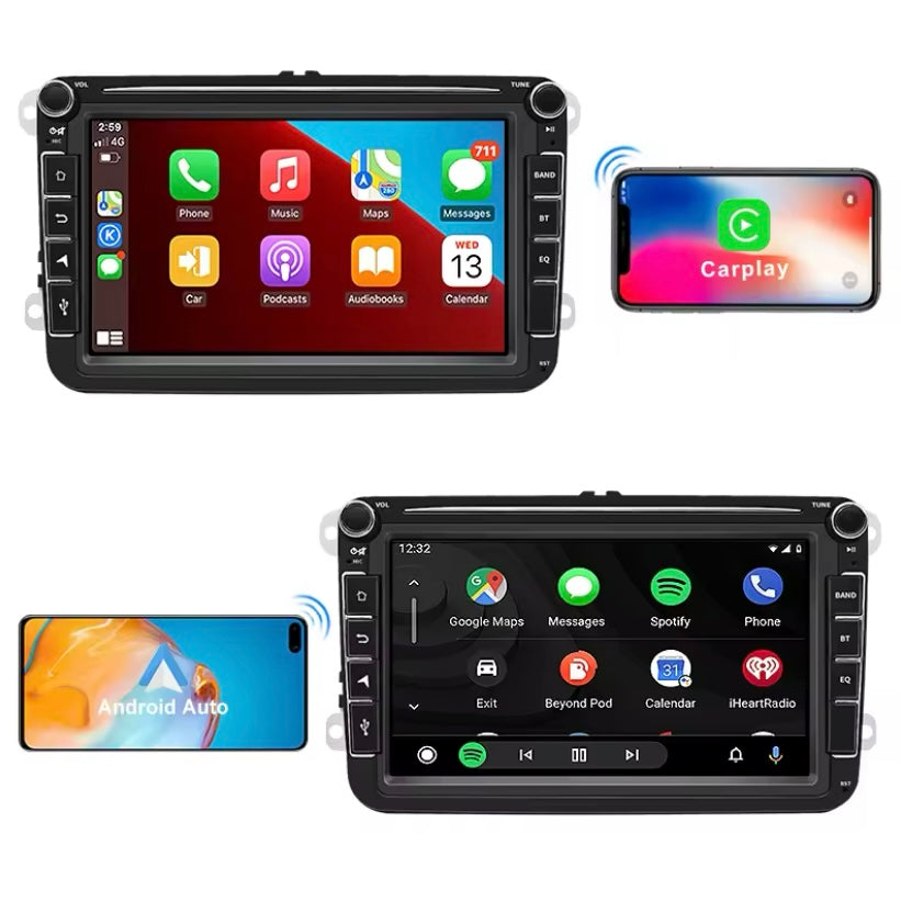 APPLE CARPLAY ANDROID HEADUNIT SCREEN FOR VW VOLKSWAGEN SKODA SEAT