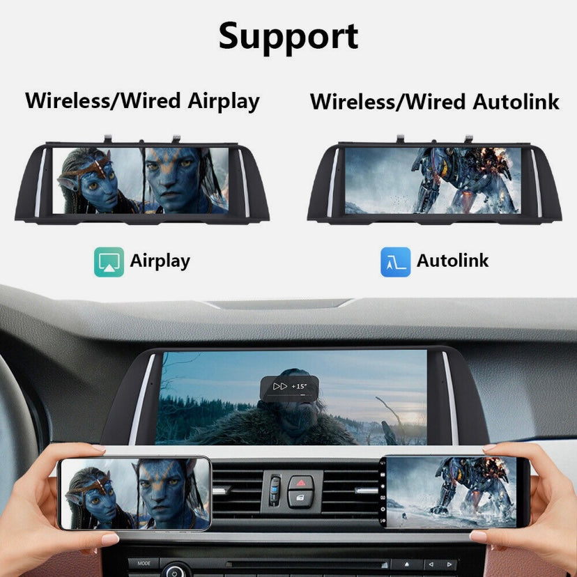 CARPLAY ANDROID SNAPDRAGON TOUCH SCREEN FOR BMW 5 SERIES 2010-2019 F10 F11 F18 CIC NBT EVO