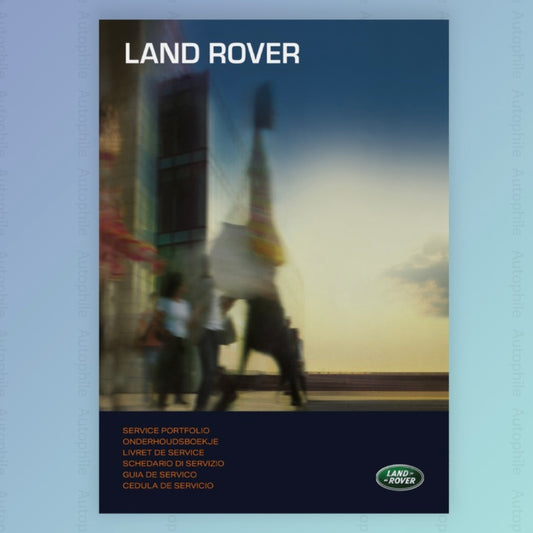 JLR LAND ROVER / RANGE ROVER DIGITAL DEALER SERVICE HISTORY