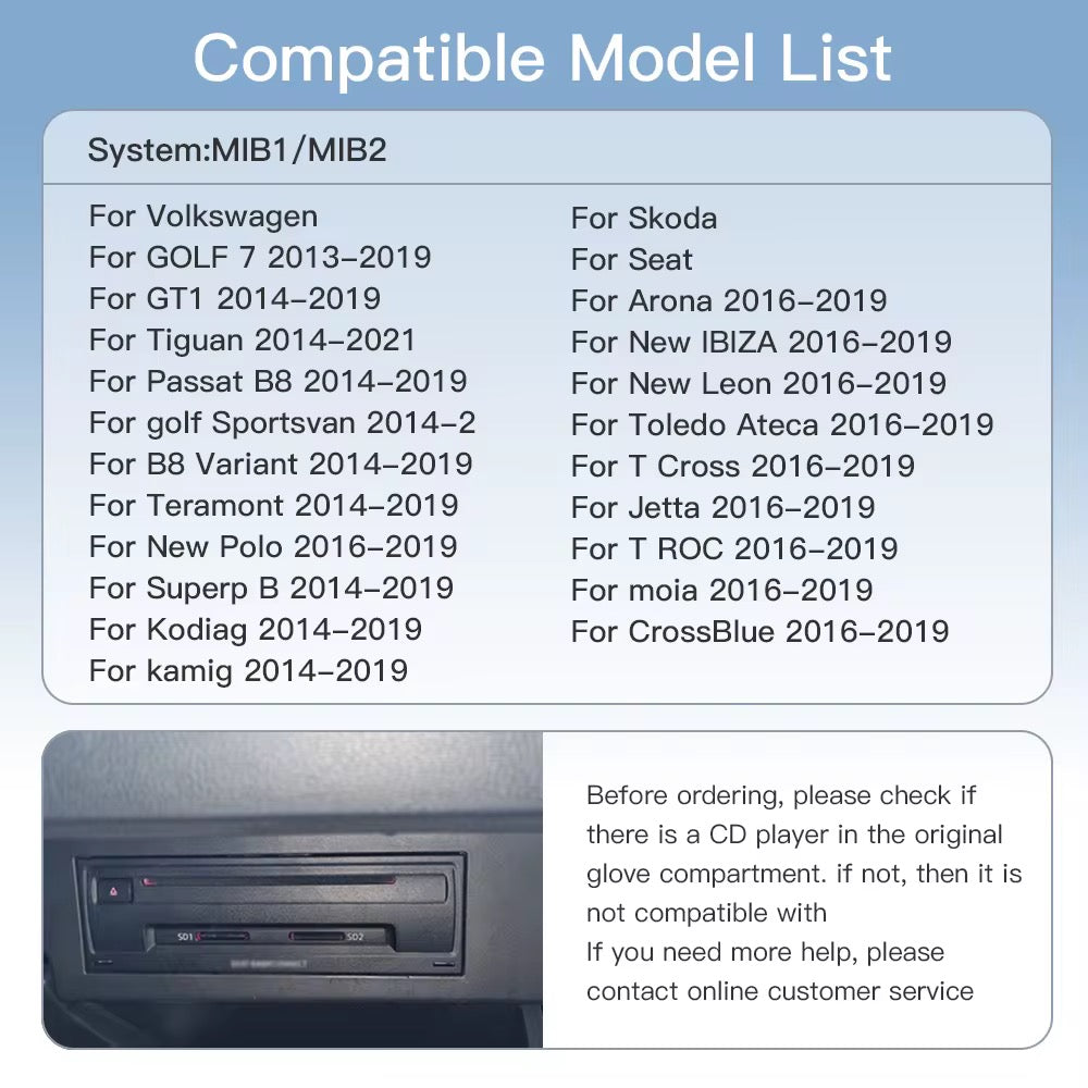 VOLKSWAGEN VW APPLE CARPLAY MMI MODULE