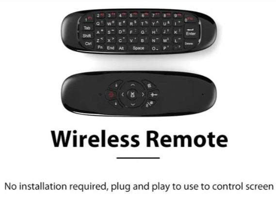 WIRELESS AIR MOUSE REMOTE WITH KEYBOARD FOR MMB PC