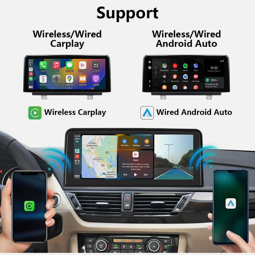 BMW CARPLAY ANDROID SNAPDRAGON TOUCH SCREEN FOR X1 SERIES 2009-2015 CIC NBT E84