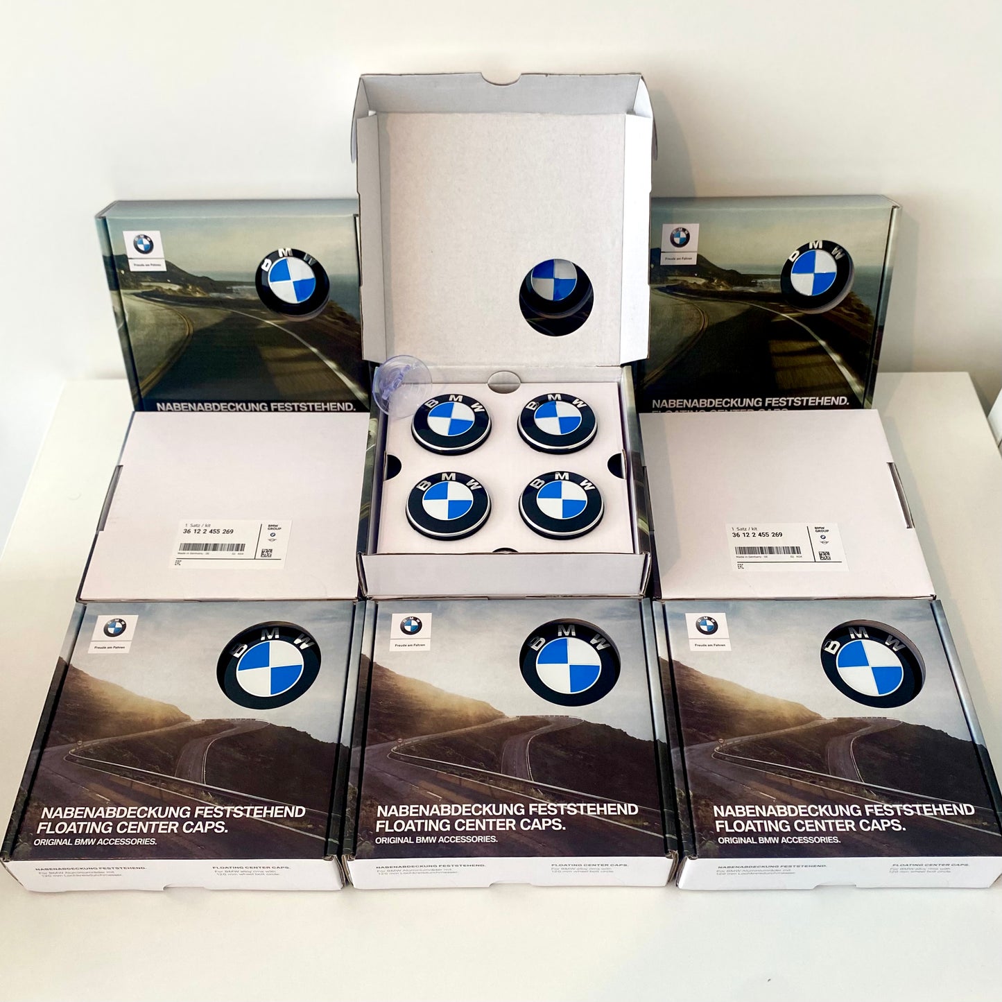 FLOATING WHEEL CENTRE CAPS (56mm/68mm) FOR BMW