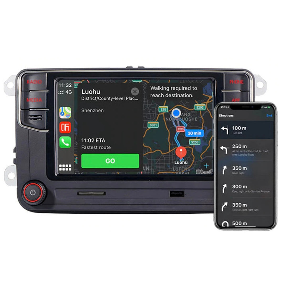 RCD 360 330 PRO FOR VW VOLKSWAGEN SKODA SEAT