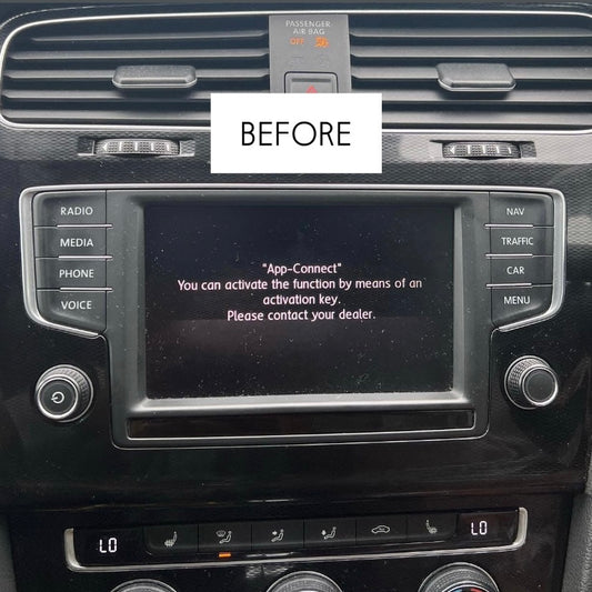 VW VOLKSWAGEN APP CONNECT ACTIVATION APPLE CARPLAY ANDROID AUTO