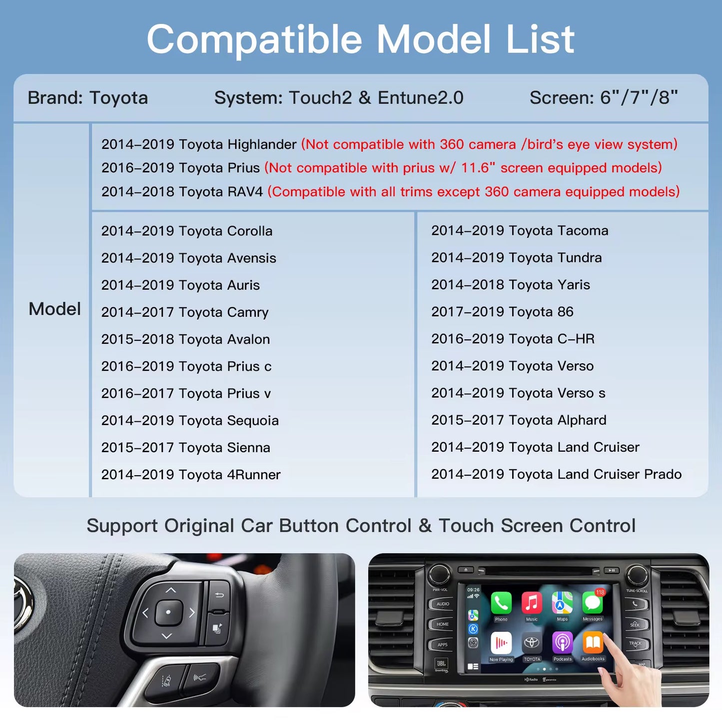 TOYOTA APPLE CARPLAY MMI MODULE