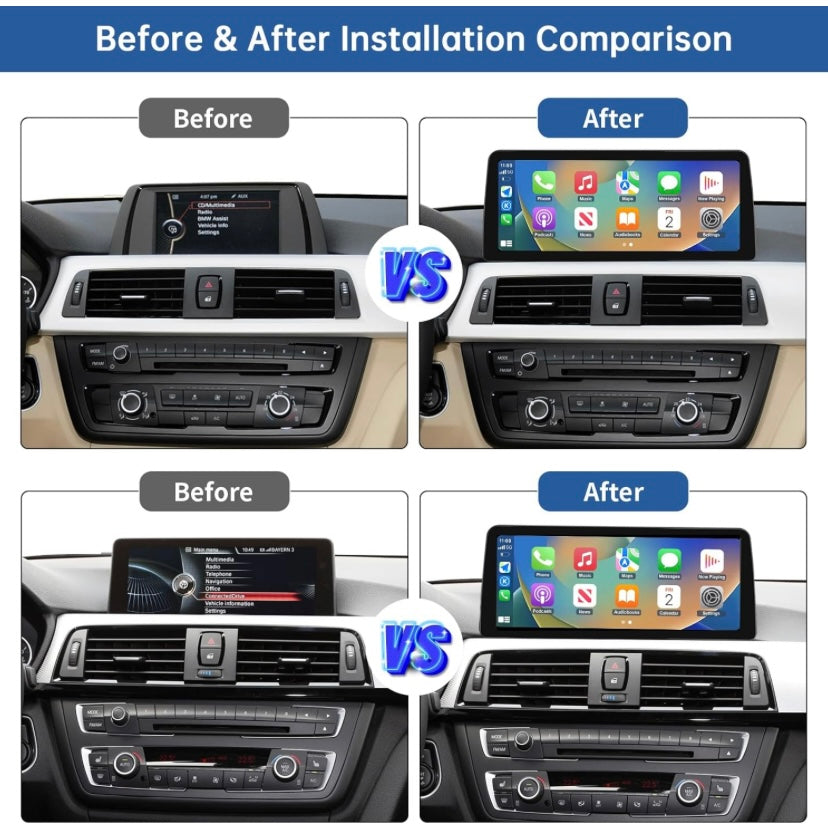 BMW CARPLAY ANDROID SNAPDRAGON TOUCH SCREEN FOR X3 X4 SERIES 2010-2017 F25 F26 CIC NBT EVO
