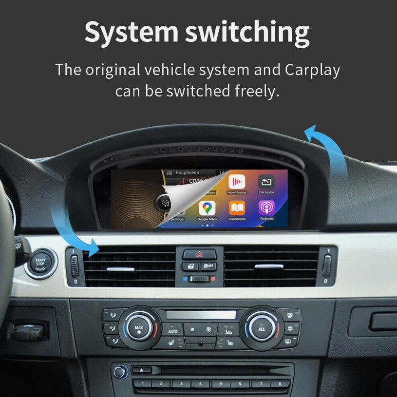 CARPLAY ANDROID SNAPDRAGON TOUCH SCREEN FOR BMW 3 5 SERIES 2003-2013 CIC CCC E90 E91 E92 E93 E60 E61 E63 E64