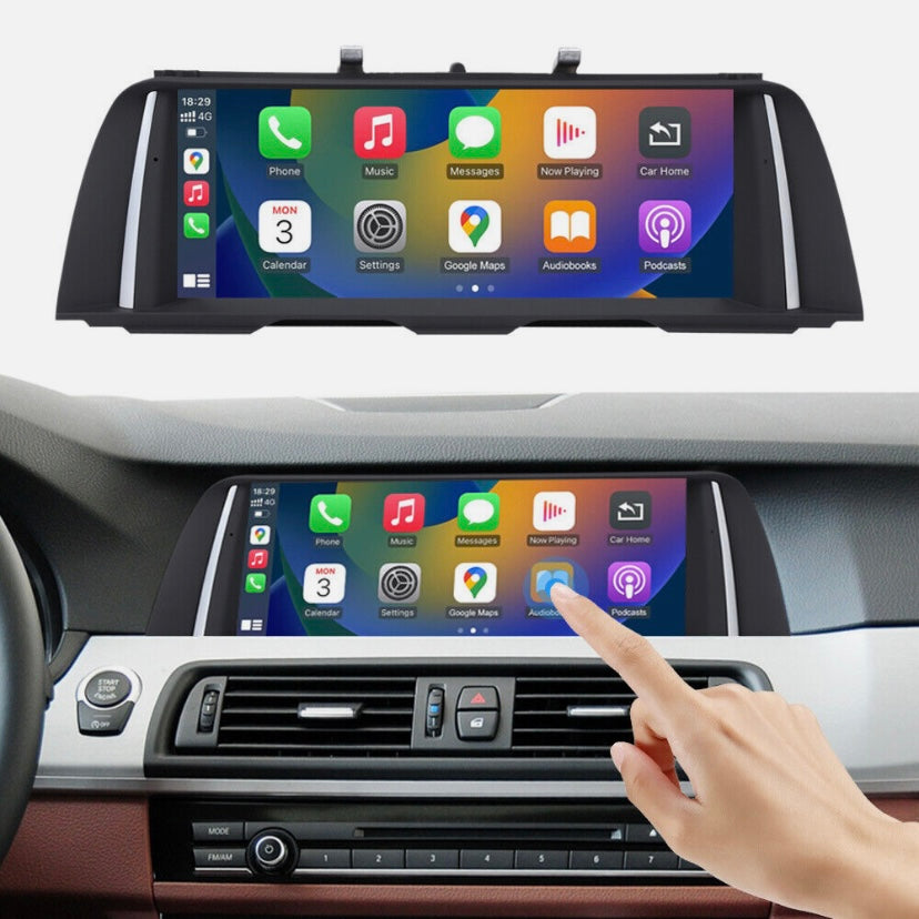 CARPLAY ANDROID SNAPDRAGON TOUCH SCREEN FOR BMW 5 SERIES 2010-2019 F10 F11 F18 CIC NBT EVO