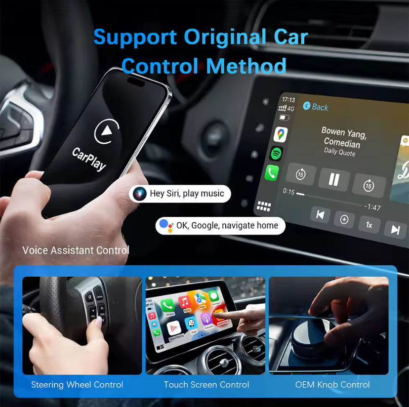 WIRELESS APPLE CARPLAY ANDROID AUTO USB ADAPTER