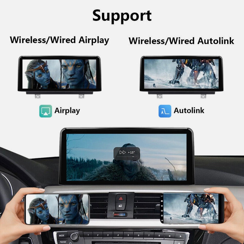 CARPLAY ANDROID SNAPDRAGON TOUCH SCREEN FOR BMW 3 4 SERIES 2012-2019 F30 F31 F32 F33 F80 CIC NBT EVO