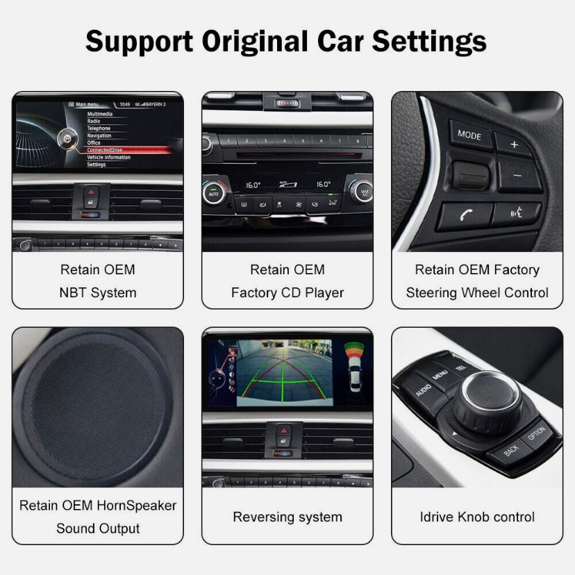 CARPLAY ANDROID SNAPDRAGON TOUCH SCREEN FOR BMW 3 4 SERIES 2012-2019 F30 F31 F32 F33 F80 CIC NBT EVO