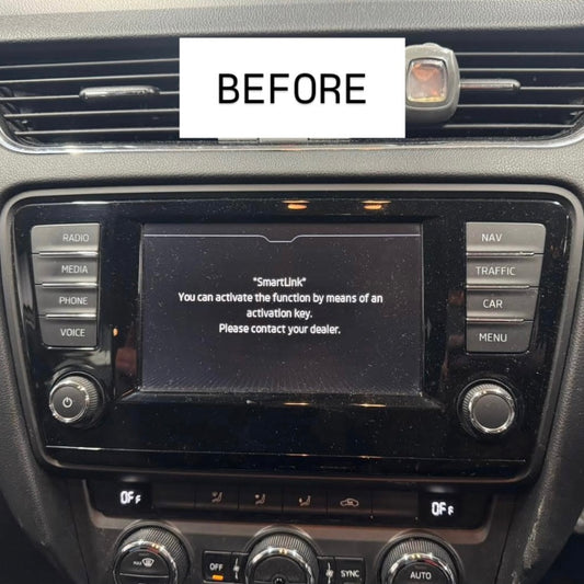 SKODA SMART LINK ACTIVATION APPLE CARPLAY ANDROID AUTO