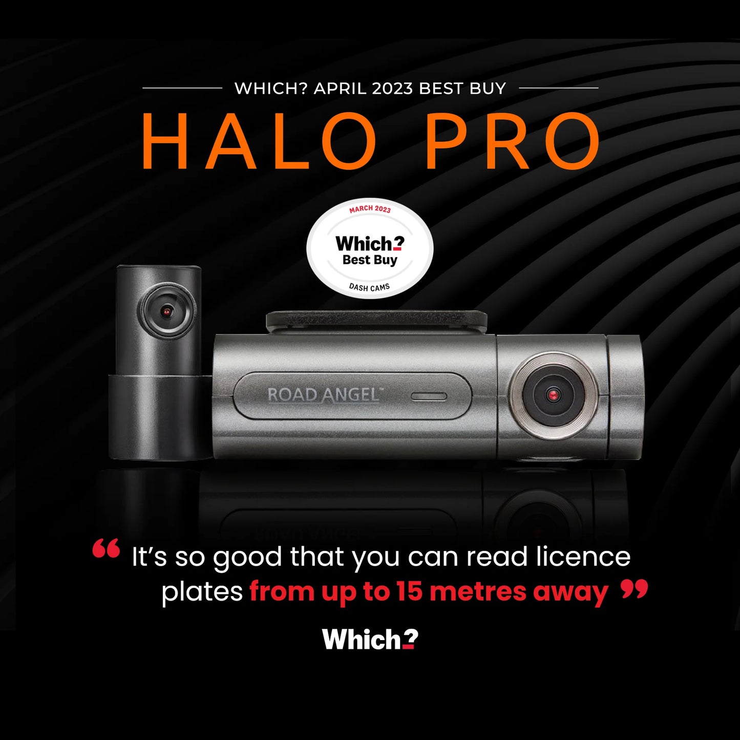 ROAD ANGEL HALO PRO 4K HD FRONT & REAR DASHCAM