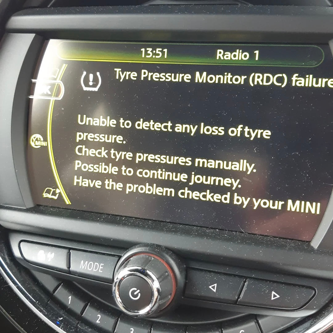 RDC TPM TPMS TIRE PRESSURE FAILURE MALFUNCTION ERROR REMOVAL FOR BMW - MINI - ROLLS ROYCE
