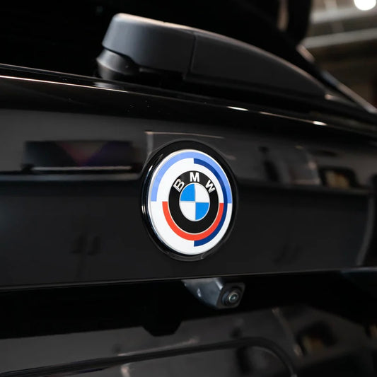 50th ANNIVERSARY BOOT / BONNET BADGE EMBLEM FOR BMW