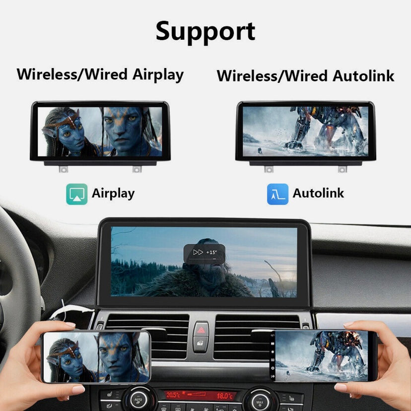 CARPLAY ANDROID SNAPDRAGON TOUCH SCREEN FOR BMW X5 X6 SERIES 2007-2014 E70 E71 E72