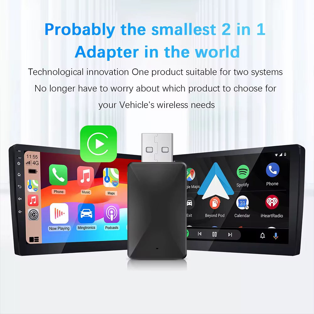 WIRELESS APPLE CARPLAY ANDROID AUTO USB ADAPTER