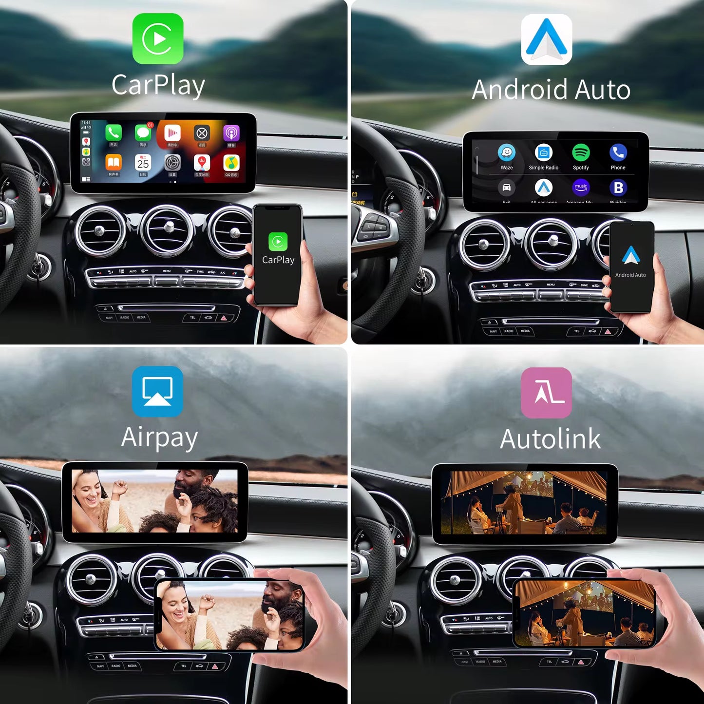 MERCEDES BENZ APPLE CARPLAY ANDROID TOUCH SCREEN