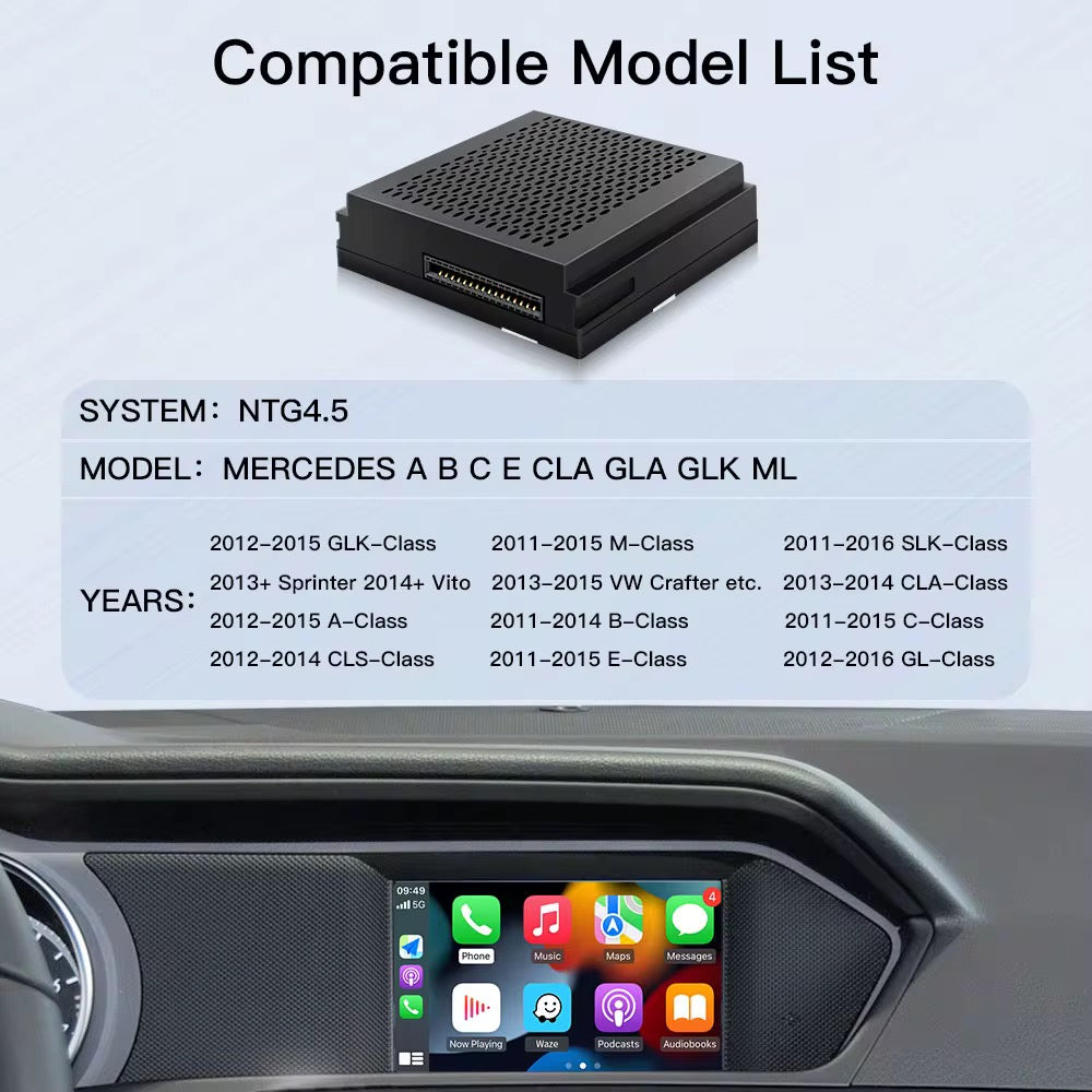 MERCEDES BENZ BECKER APPLE CARPLAY MMI MODULE 2011-2015
