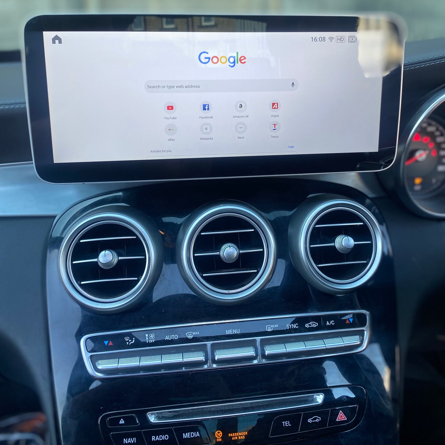 MERCEDES BENZ APPLE CARPLAY ANDROID TOUCH SCREEN