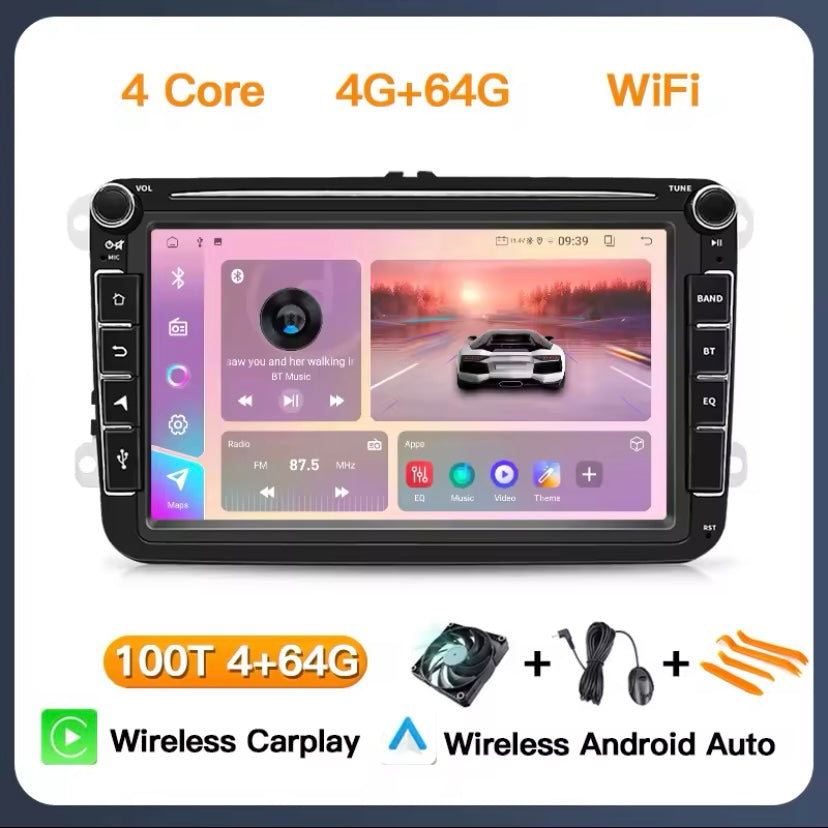 APPLE CARPLAY ANDROID HEADUNIT SCREEN FOR VW VOLKSWAGEN SKODA SEAT