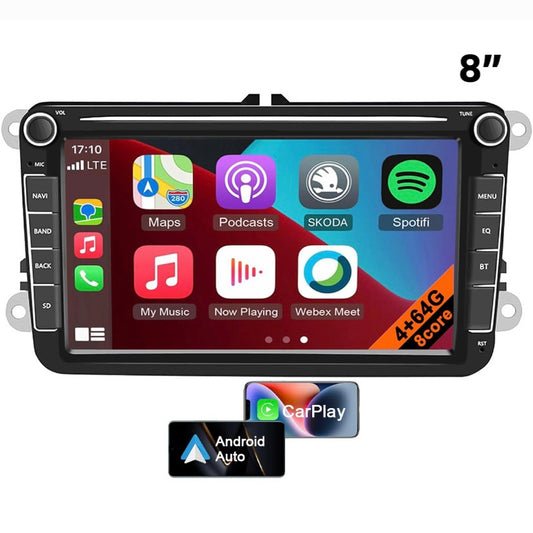 APPLE CARPLAY ANDROID HEADUNIT SCREEN FOR VW VOLKSWAGEN SKODA SEAT