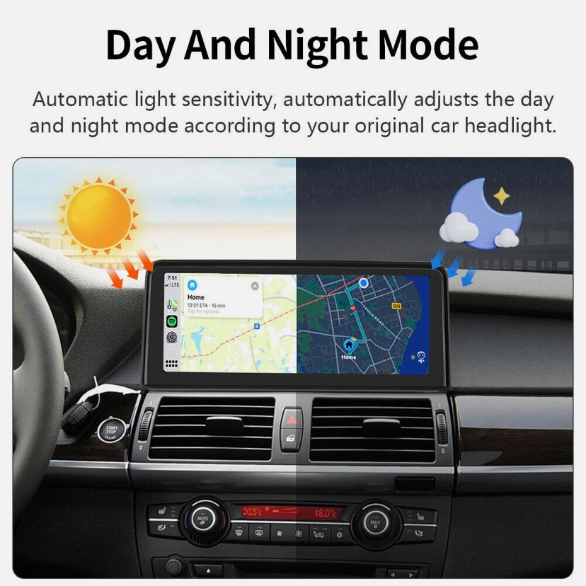 CARPLAY ANDROID SNAPDRAGON TOUCH SCREEN FOR BMW X5 X6 SERIES 2007-2014 E70 E71 E72