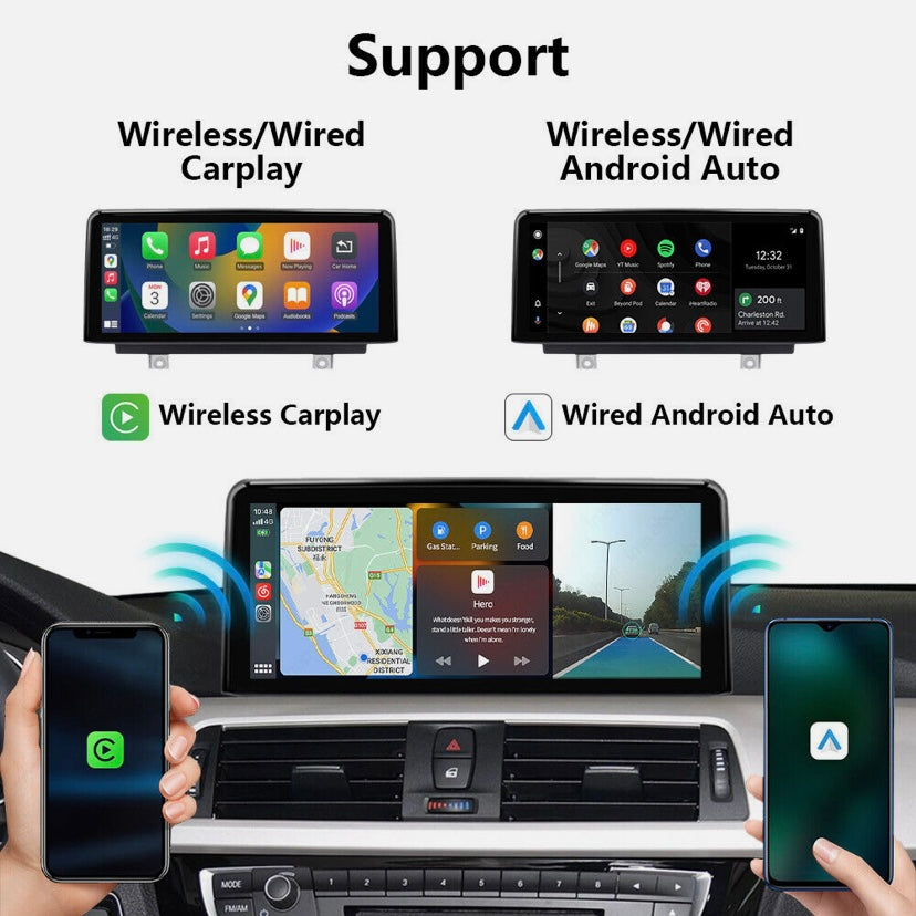 CARPLAY ANDROID SNAPDRAGON TOUCH SCREEN FOR BMW 3 4 SERIES 2012-2019 F30 F31 F32 F33 F80 CIC NBT EVO