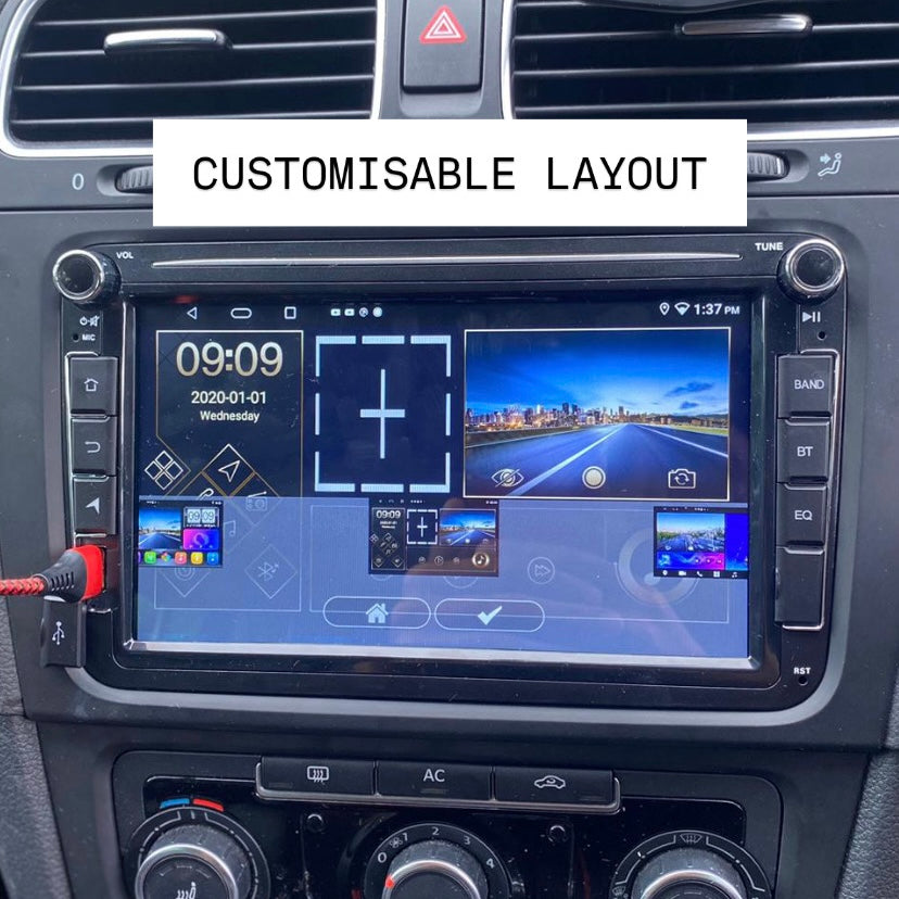 APPLE CARPLAY ANDROID HEADUNIT SCREEN FOR VW VOLKSWAGEN SKODA SEAT