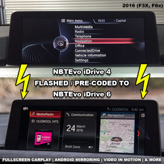 iDRIVE 4 to iDRIVE 6 & CARPLAY ACTIVATION FOR BMW - MINI - ROLLS ROYCE