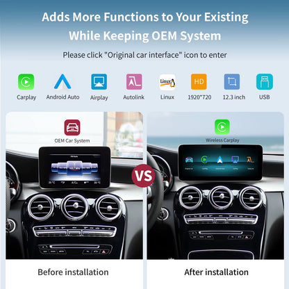 MERCEDES BENZ APPLE CARPLAY ANDROID TOUCH SCREEN