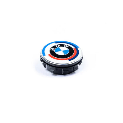 50th ANNIVERSARY FLOATING WHEEL CENTRE CAPS (56mm/68mm) FOR BMW