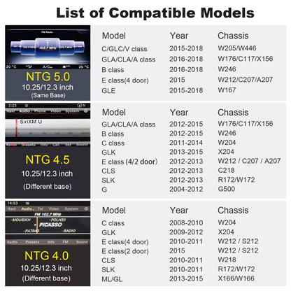 MERCEDES BENZ APPLE CARPLAY ANDROID TOUCH SCREEN