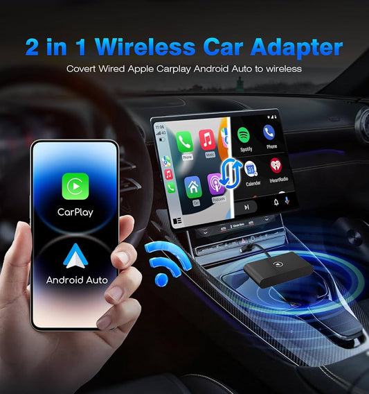 WIRELESS APPLE CARPLAY ANDROID AUTO USB ADAPTER