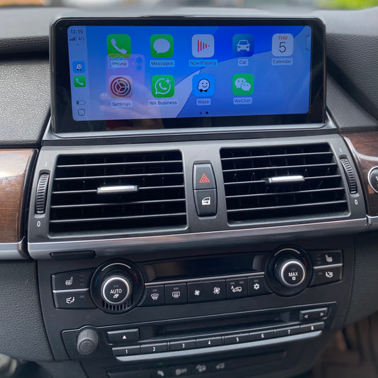 CARPLAY ANDROID SNAPDRAGON TOUCH SCREEN FOR BMW X5 X6 SERIES 2007-2014 E70 E71 E72