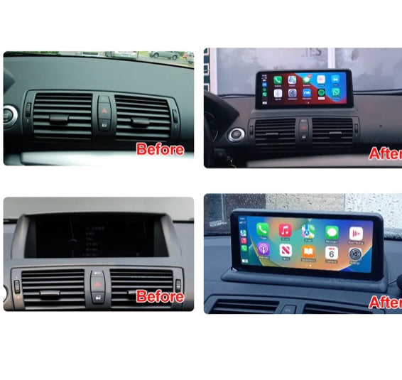 CARPLAY ANDROID SNAPDRAGON TOUCH SCREEN FOR BMW 1 SERIES 2005-2014 CIC CCC E81 E82 E87 E88