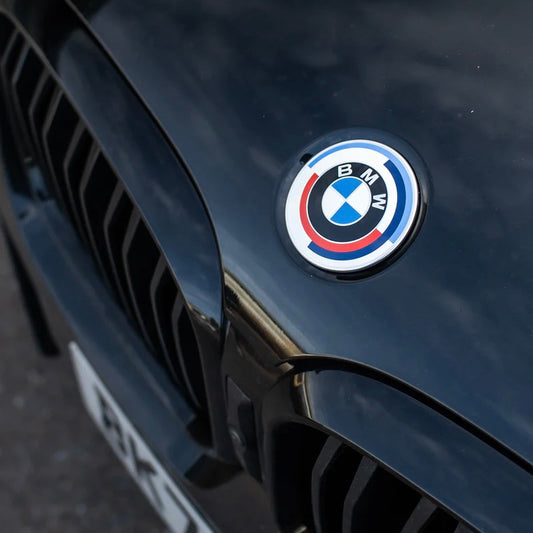 50th ANNIVERSARY BOOT / BONNET BADGE EMBLEM FOR BMW